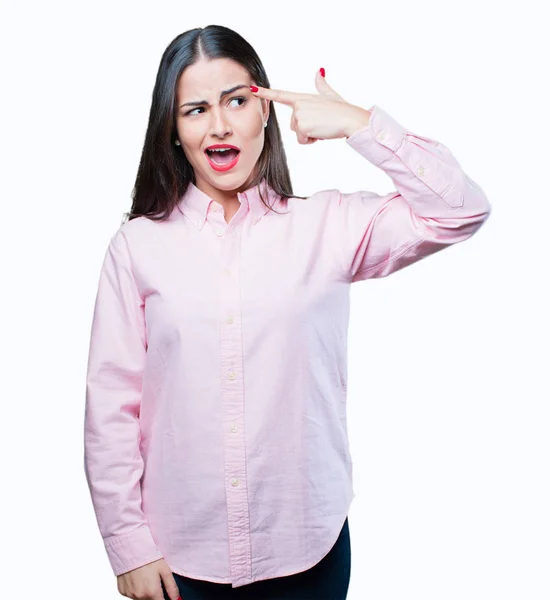 Young cool girl with suicide expression — Stock Photo, Image