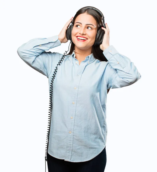 Young cool girl with headphones — Stock Photo, Image