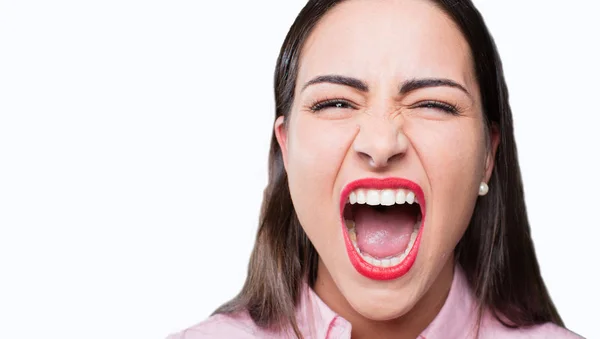 Jovem menina legal gritando — Fotografia de Stock