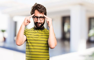 düşünme genç serin adam