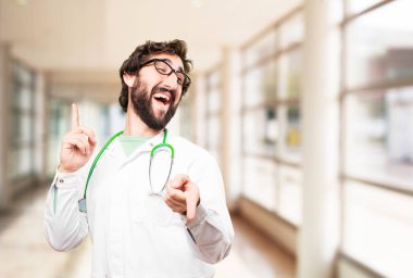genç doktor adam dans