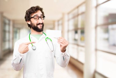genç doktor adam adı kartı