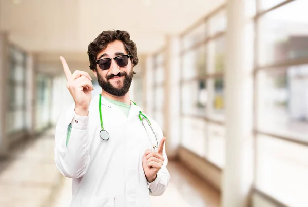 Joven doctor hombre bailando —  Fotos de Stock