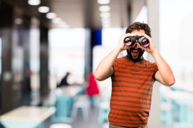 dürbün ile genç serin adam