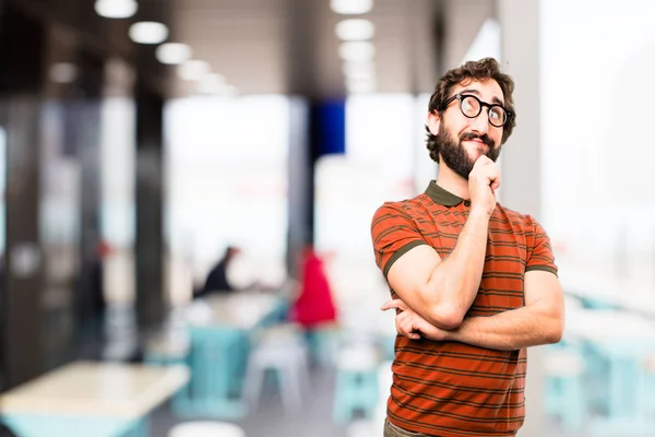 Ung cool man tänker — Stockfoto