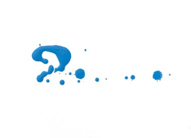 mavi boya sıçrama doku