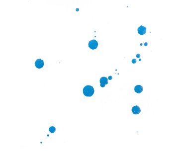 mavi boya sıçrama doku