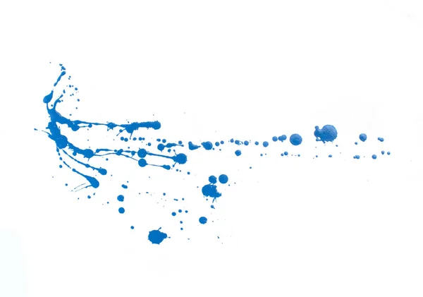 Blauwe Verf Splash Textuur — Stockfoto