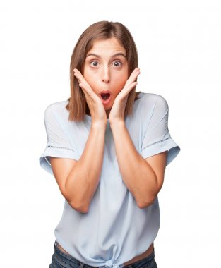 genç güzel kadın sürpriz