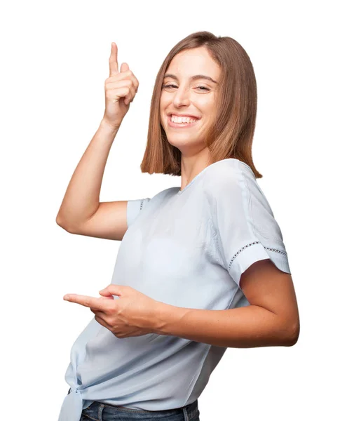 Joven Bonita Mujer Bailando — Foto de Stock