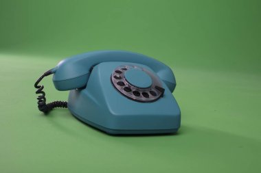 Vintage serin telefon yakın çekim