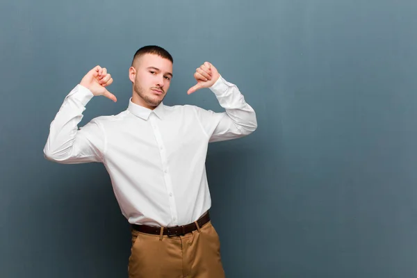 Young Handsome Businessman Feeling Proud Arrogant Confident Looking Satisfied Successful — Stock Photo, Image