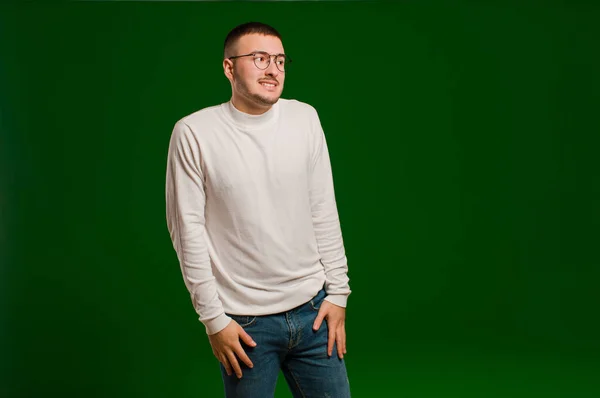 Young Handsome Man Looking Worried Stressed Anxious Scared Panicking Clenching — Stock Photo, Image