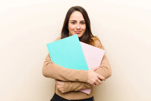 Joven Bonita Mujer Con Libros Concepto Estudiante —  Fotos de Stock