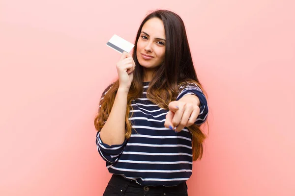 Jong Mooi Vrouw Geld Concept — Stockfoto