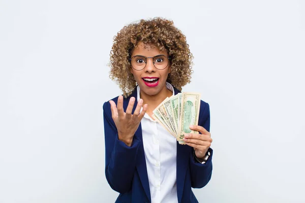 Mujer Afroamericana Joven Que Parece Desesperada Frustrada Estresada Infeliz Molesta — Foto de Stock