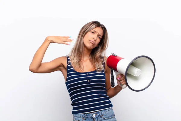 Une Jeune Jolie Femme Qui Sent Stressée Anxieuse Fatiguée Frustrée — Photo