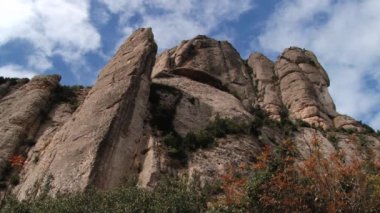 Uçuruma Montserrat, İspanya'nın Dağları, görüntüleme.