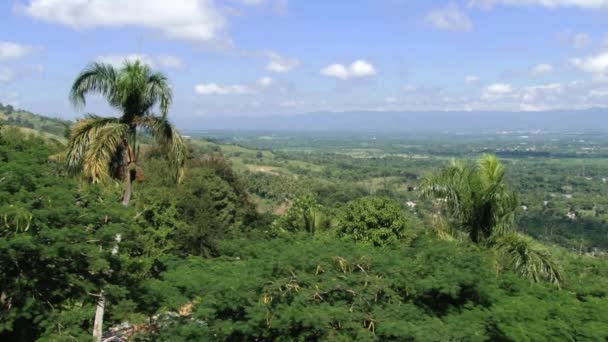 Visa att den dalen av Cibao i Santo Cerro, Dominikanska Republiken. — Stockvideo