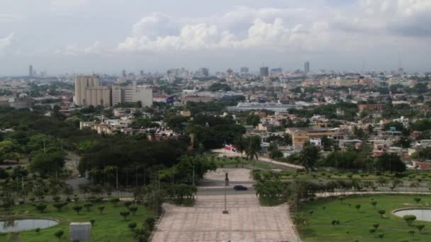 Θέα στην πόλη του Σάντο Ντομίνγκο, Δομινικανή Δημοκρατία. — Αρχείο Βίντεο