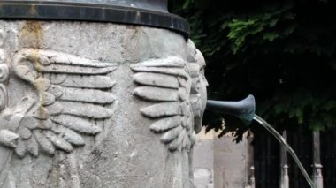 Maastricht, Hollanda kilisede Saint Servatius iç avluda Çeşmede dış detay.