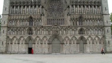 Dış Cephe Nidaros Katedrali Trondheim, Norveç.