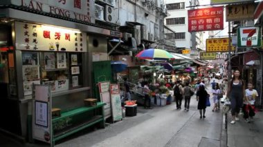 Hong Kong, Çin Street insanlarla tanışmak.