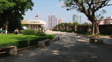 İnsanlar Our Lady kale, Mount St. Paul Makao, Çin için ziyaret edin..