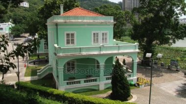 Taipa Macau, Çin Köyü'nde bina tarihsel sömürge tarzı için görüntüleyin.
