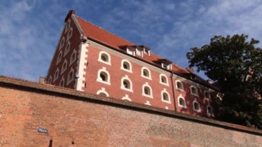 Torun, Polonya Ortaçağ Şehir duvarının dış.