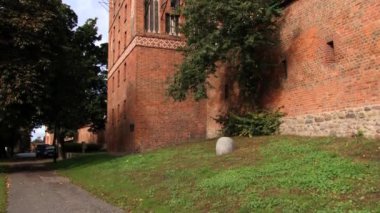 Torun, Polonya Ortaçağ Şehir duvarının dış.