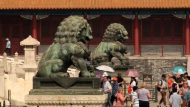 Gugun Sarayı Pekin, Çin için turist ziyaret.