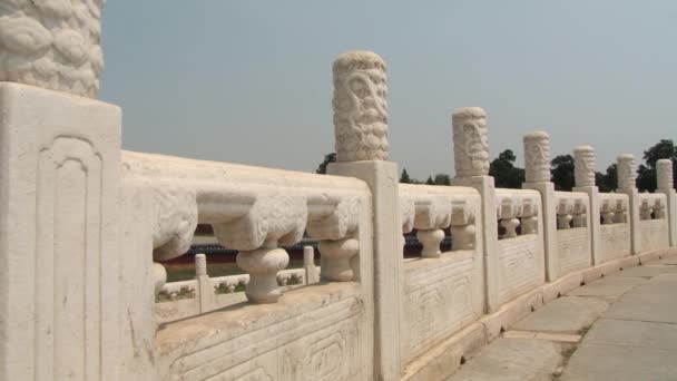 Los turistas visitan el templo del Cielo en Beijing, China . — Vídeos de Stock