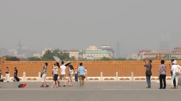 Látogasson el a turisták Gugun palota Pekingben, Kínában. — Stock videók