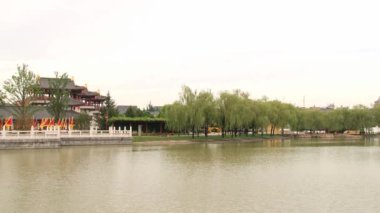 Bina ve köprü Datang Furong Bahçe Xian, Çin.