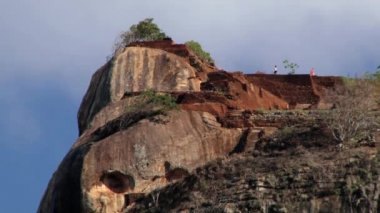 Sri Lanka Sigiriya rock kalenin tepesine görüntülemek.