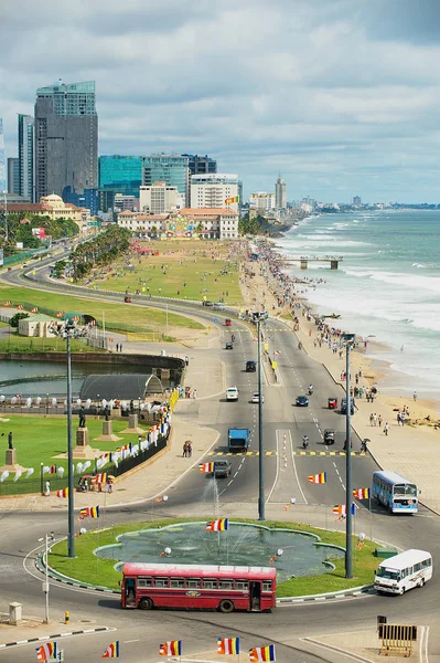 Visa till havet i centrala Colombo, Sri Lanka. — Stockfoto