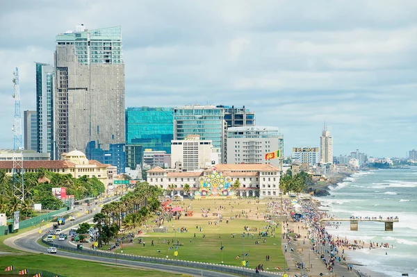 Visa till havet i centrala Colombo, Sri Lanka. — Stockfoto