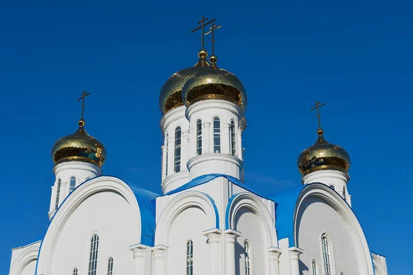 Cupolas de la catedral de la ciudad de Astana, Kazajstán . — Foto de Stock