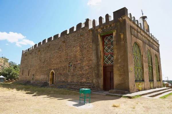 Church of Our Lady Mary of Zion, the most sacred place for all Orthodox Ethiopians in Aksum, Ethiopia. — Stock Photo, Image