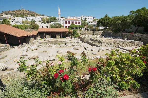 Blick Auf Die Ruinen Des Mausoleums Des Mausolus Eines Der — Stockfoto