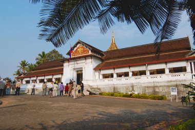 Haw Kham Kraliyet Sarayı Luang Prabang, Laos, turist ziyaret.