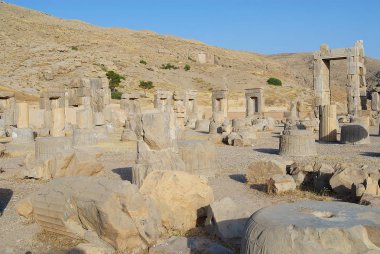 Şiraz, İran'ın Persepolis kalıntıları için görüntüleyin. 