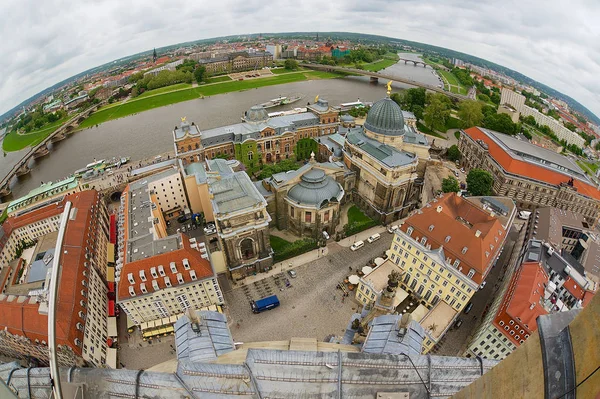 Dresden Alemania Mayo 2010 Amplia Vista Angular Parte Histórica Ciudad —  Fotos de Stock
