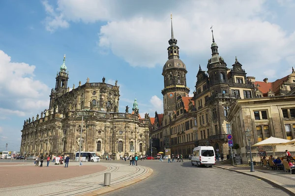 Dresden Alemanha Maio 2010 Vista Para Edifício Palácio Real Dresden — Fotografia de Stock