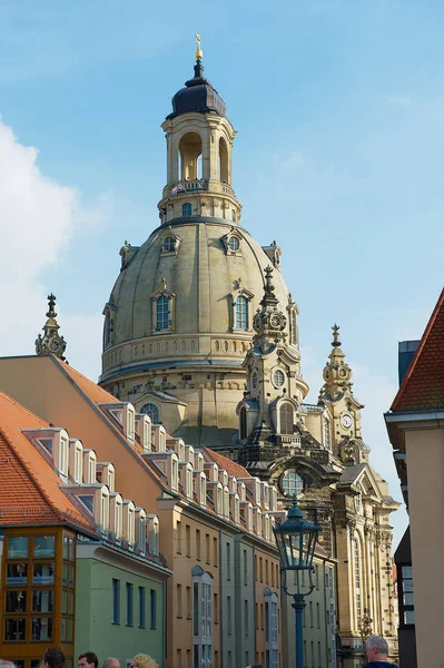 Dresden Duitsland Mei 2010 Uitzicht Koepel Van Kathedraal Frauenkirche Vanaf — Stockfoto