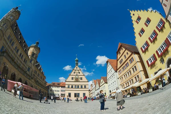 Rothenburg Der Tauber Gemany Σεπτεμβρίου 2010 Αγνώστων Άνθρωποι Πόδια Από — Φωτογραφία Αρχείου