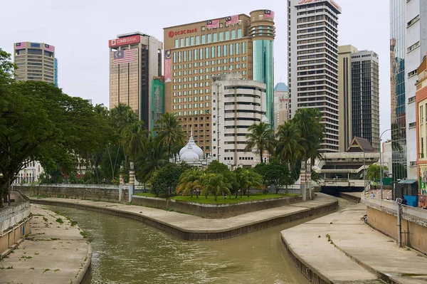 Kuala Lumpur Malaysia Augusti 2009 Visa Till Sammanflödet Floderna Klang — Stockfoto