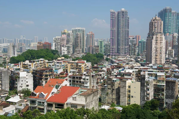 Macau Kina September 2013 Urban Horisonten Staden Sett Från Monte — Stockfoto