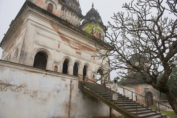 Puthia Bangladesh Febrero 2014 Exterior Del Templo Shiva Mañana Brumosa — Foto de Stock